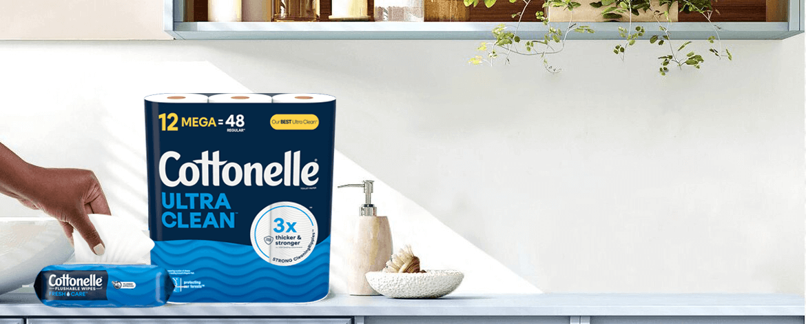 Cottonelle® Fresh Care Flushable Wipes and Ultra Clean Toilet Paper