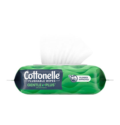 Cottonelle® GentlePlus® Flushable Wipes Carousal