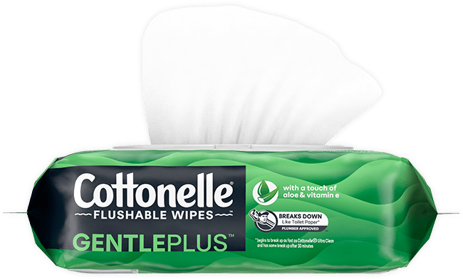 Cottonelle® GentlePlus® Flushable Wipes