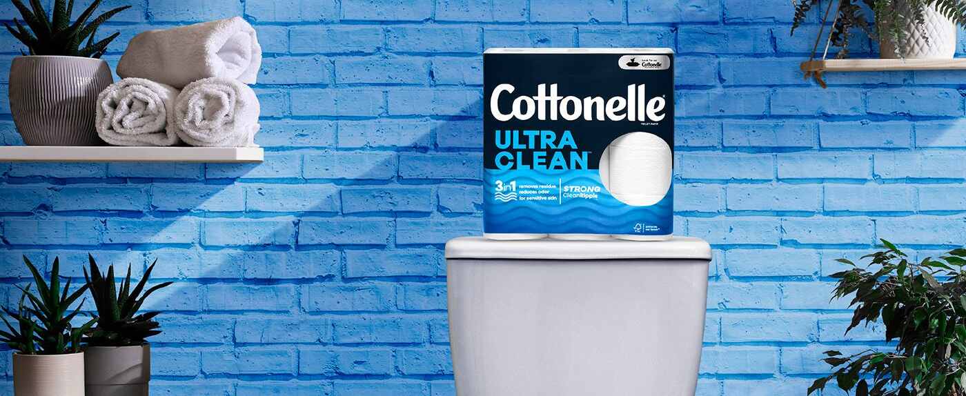 Cottonelle® Ultra Clean Toilet Paper Hero Image